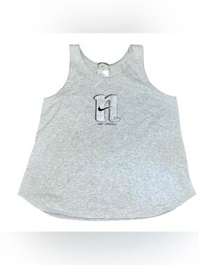 Vintage Nike Tank Top Women’s Size XL 90s Nike Swoosh Center Check Gray